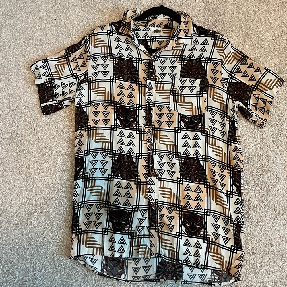 Geometric Patterned Men's Shirt